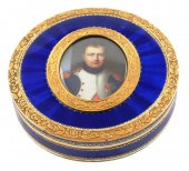 18K ANTIQUE ENAMELED NAPOLEON