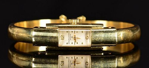 18K BAUM MERCIER CUFF BRACELET