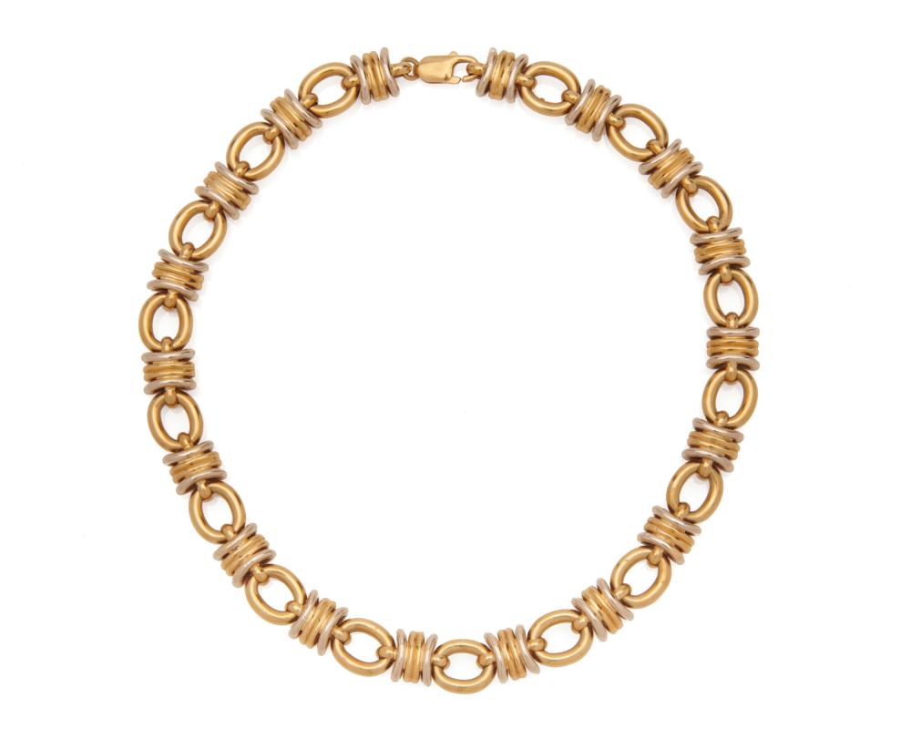 18K BICOLOR GOLD NECKLACE18K