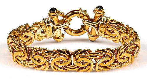 18K BRACELET WITH SAPPHIRES, FROM