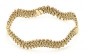 18K BRAIDED WAVE BRACELET, TIF