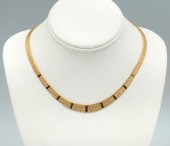 18K CLEOPATRA NECKLACE: 18K ye