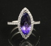 18K DIAMOND AND 2.42 CT. TANZA