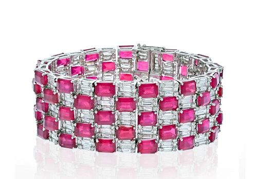 18K DIAMOND AND RUBY ESTATE