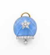 18K DIAMOND BLUE CAPRI CAMPANE