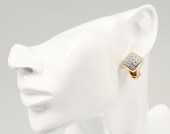 18K DIAMOND EARCLIPS: Stunning