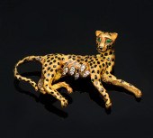 18K DIAMOND LEOPARD/PANTHER PI