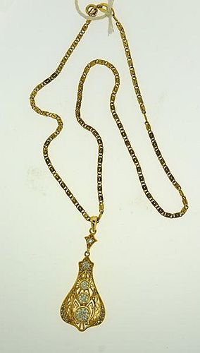 18K DIAMOND PENDANT18k yellow