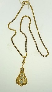 18K DIAMOND PENDANT18k yellow