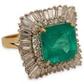 18K EMERALD & DIAMOND BALLERIN