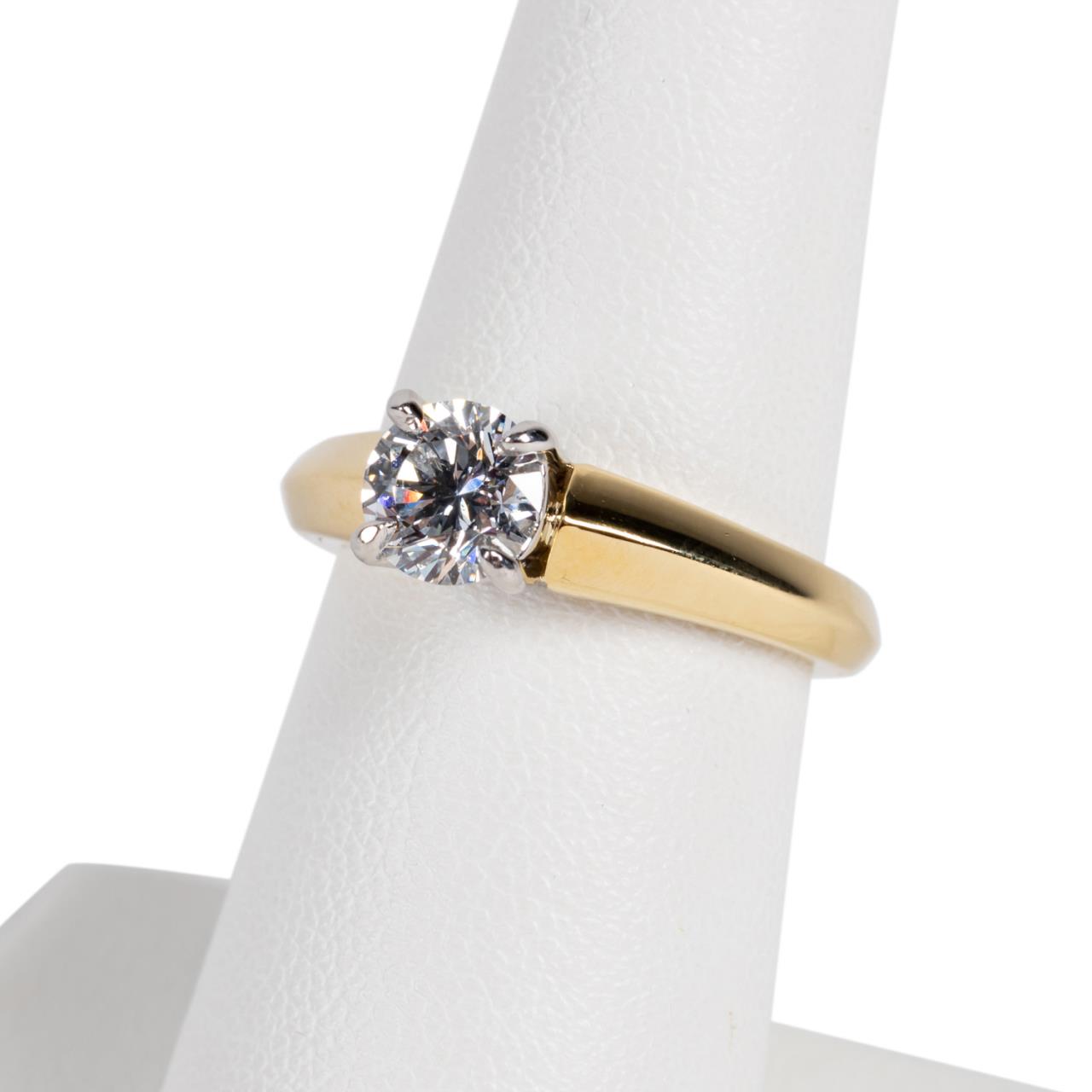 18K GOLD 1.13 CTW LAB GROWN DIAMOND