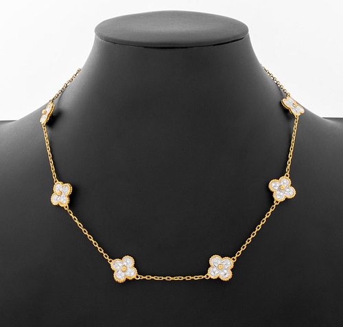 18K GOLD &AMP; DIAMOND ALHAMBRA