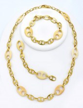 18K GOLD ANCHOR LINK NECKLACE