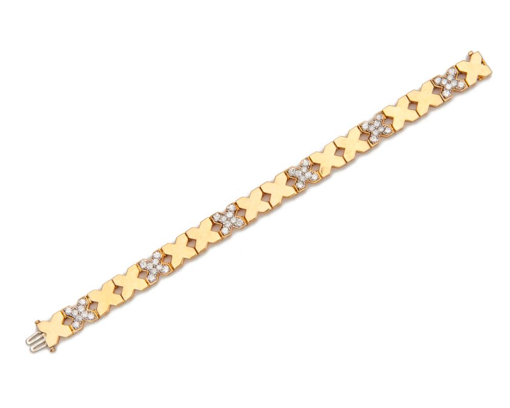 18K GOLD AND DIAMOND BRACELET18K