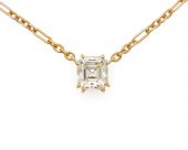 18K GOLD AND DIAMOND PENDANT N