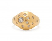 18K GOLD AND DIAMOND RING18K G