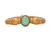 18K GOLD AND EMERALD BRACELET1