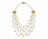 18K GOLD AND SEED PEARL NECKLA