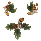 18K GOLD CARRINGTON OAK LEAF B
