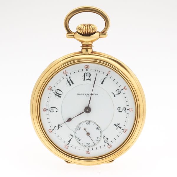 18K GOLD CASED OPEN-FACED 12-SIZE