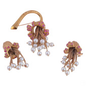 18K GOLD CELLINO EARRING AND B