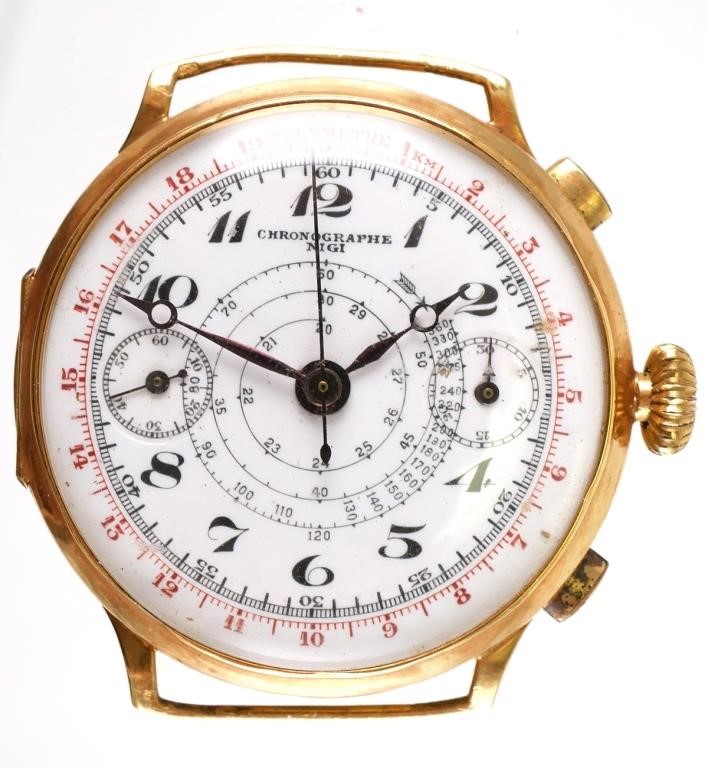 18K GOLD CHRONOGRAPHE TELEMETRE