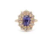 18K GOLD, COLOR-CHANGE SAPPHIR