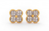 18K GOLD DIAMOND ALHAMBRA STYL