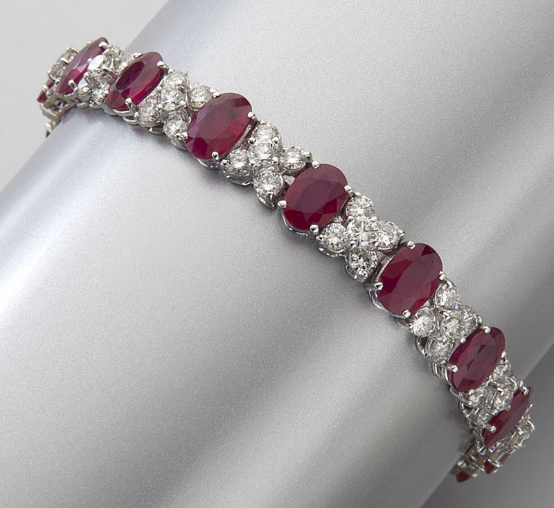 18K gold diamond and Burmese