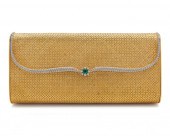 18K GOLD, DIAMOND, AND EMERALD