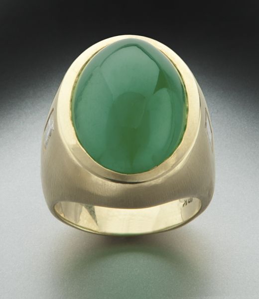 18K gold diamond and natural