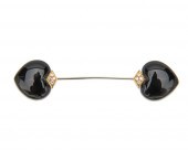18K GOLD, DIAMOND, AND ONYX JA