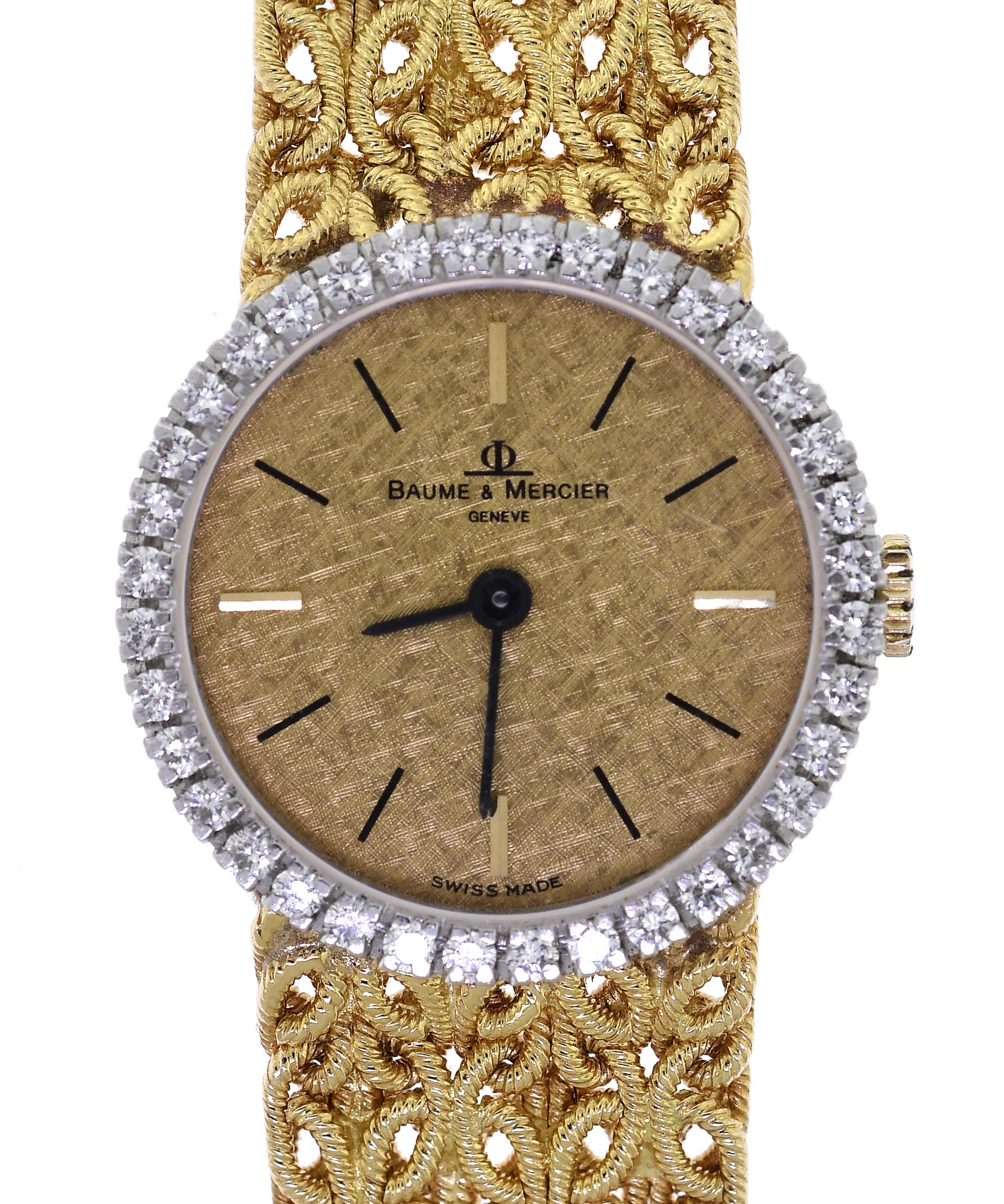 18K GOLD & DIAMOND BAUME MERCIER