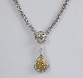 18K GOLD DIAMOND CHAIN NECKLAC
