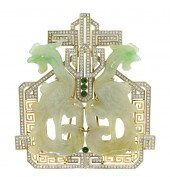 18K GOLD, DIAMOND & CHINESE JA