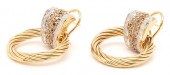 18K GOLD & DIAMOND EARRINGSLad