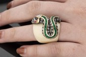 18K GOLD, DIAMOND, EMERALD, RU
