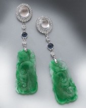 18K gold diamond jadeite and s