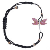 18K GOLD DRAGONFLY PINK SAPPHI