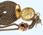18K GOLD ENAMELED BERGEON KEYW