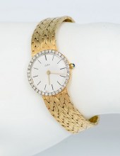 18K GOLD ESKA LADIES WATCH: 18