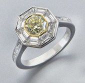 18K gold fancy intense yellow