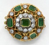 18K GOLD G. NARDI JEWELED NECK