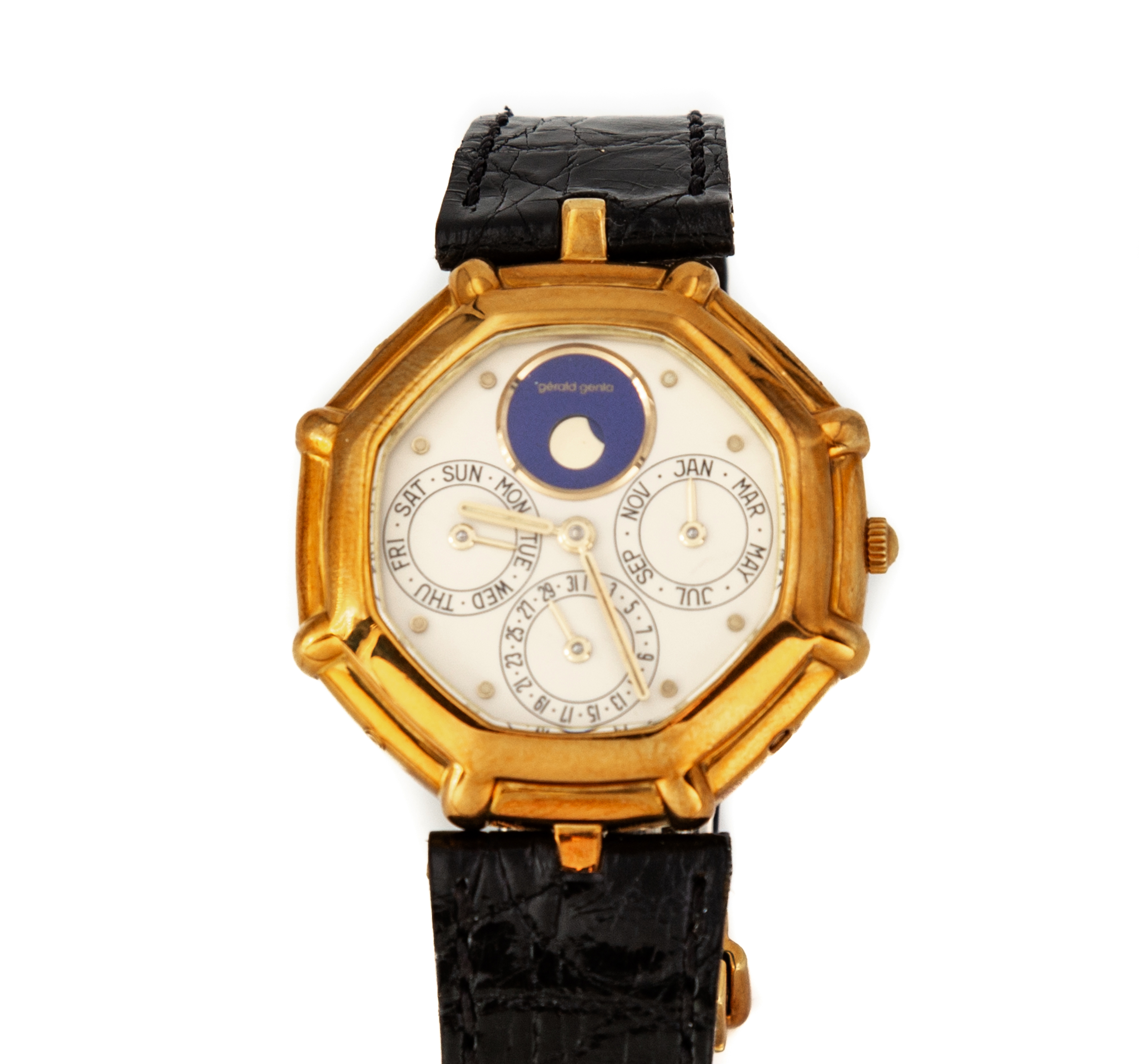 18K GOLD GERALD GENTA PERPETUAL