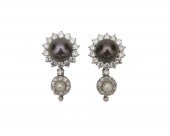 18K GOLD, GRAY PEARL, PEARL, A