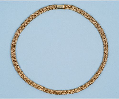 18K GOLD GREGG RUTH MESH BRAIDED