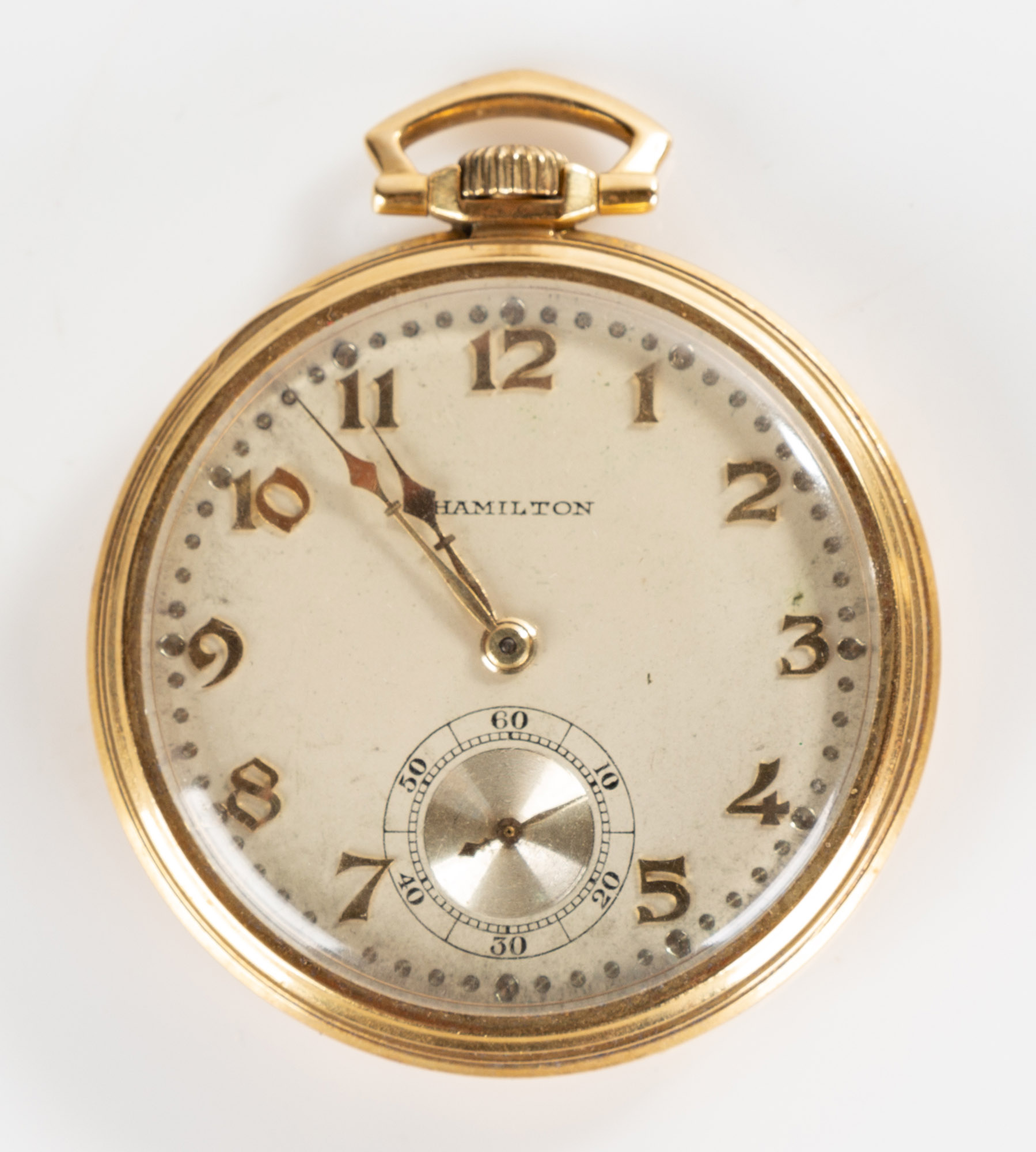 18K GOLD HAMILTON POCKET WATCH