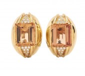 18K GOLD, IMPERIAL TOPAZ & DIA