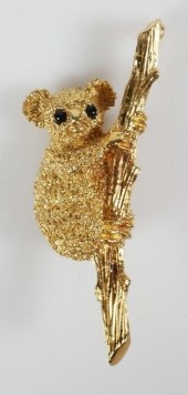 18K GOLD J COOPER KOALA BEAR P