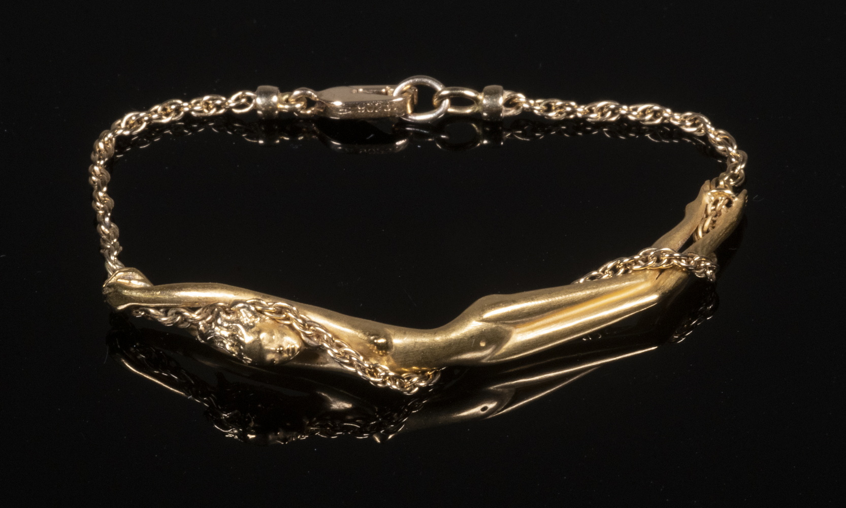 18K GOLD LADIES BRACELET BY CARRERA